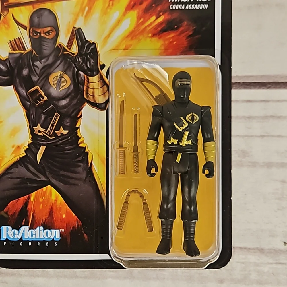 Super7 GI Joe ReAction Figure Ninja-ku Cobra Assassin Action Figure - Picture 3 of 4